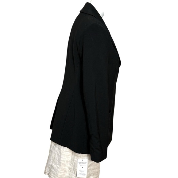 MM LaFleur New York Collins blazer  jacket tuxedo black size 12 New with tags - Picture 2 of 5